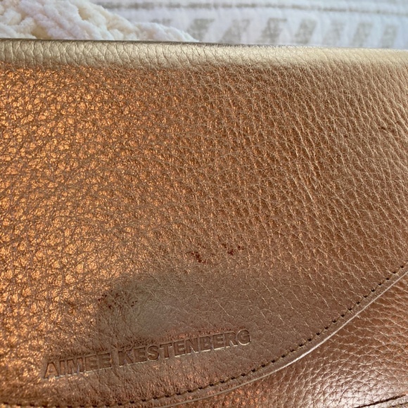 Aimee Kestenberg Rose Gold Wallet Clutch Flawed Gem - Picture 3 of 7